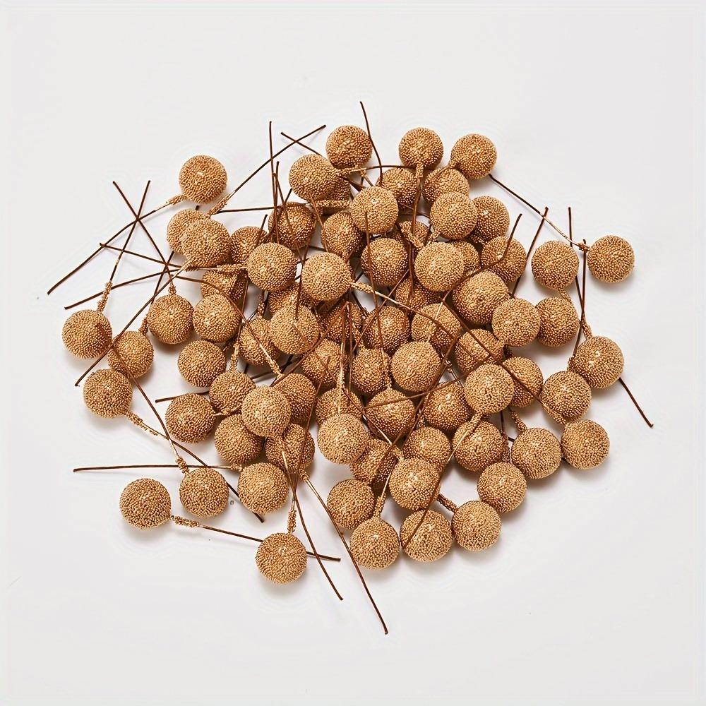 

50 шт. Рождественское украшение Искусственная ягода Украшения для рождественской елки для домашнего декора Навидад Новый год 2026 Гирлянда Подарки Аксессуары золотой