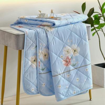 Mling Falling Flowers Diamond Velvet Summer Quilt