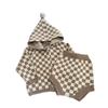 Korean Spring Hooded Knit Sweater and Romper Set for Babies - Unisex Two-Piece