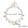 Imitation Pearl Seashell Belly Chain Double Layer Body Chain Belt New Boho Waist Chain  Women