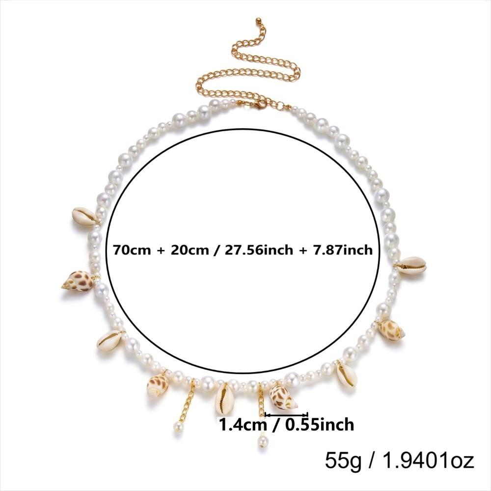 Imitation Pearl Seashell Belly Chain Double Layer Body Chain Belt New Boho Waist Chain Women