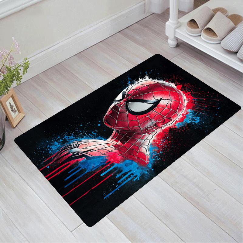 

1pc Spider-Man Pattern Area Rug Soft Flannel Floor Mat for Living Room,Office,Bedroom and Carpet,Sofa Coffee Table Floor Mat 60cm by 90cm