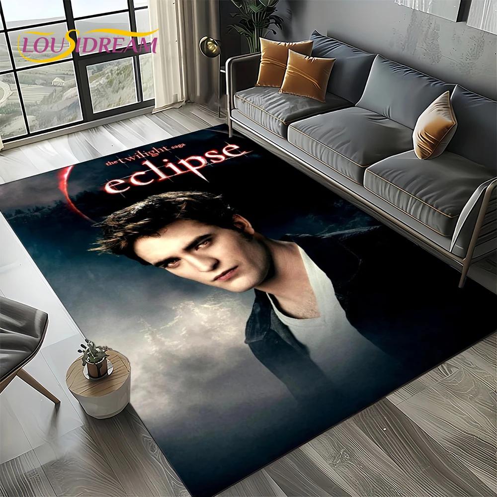 Twilight Saga Serie Edward Bella Film Teppich für Wohnzimmer Schlafzimmer Zuhause Sofa Dekoration, Kinder Teppich Rutschfeste Bodenmatte