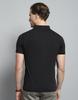 Monte Carlo Mens Printed Black Collar Neck Half Sleeve T-Shirt