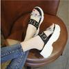 2025 New Summer Women Wedges Sandals Beach Casual Woman Platform Open Toe Shoes Ladies All-match Rhinestone Sandals