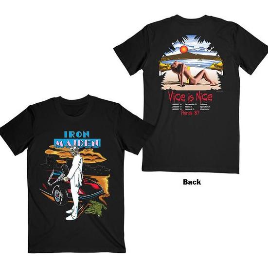Vintage-Style Iron Maiden T-Shirt – Vice Is Nice Tour Graphic (Unisex)