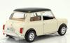Bburago Scale Mini Cooper 1969 Cream Diecast Model Car 1/18