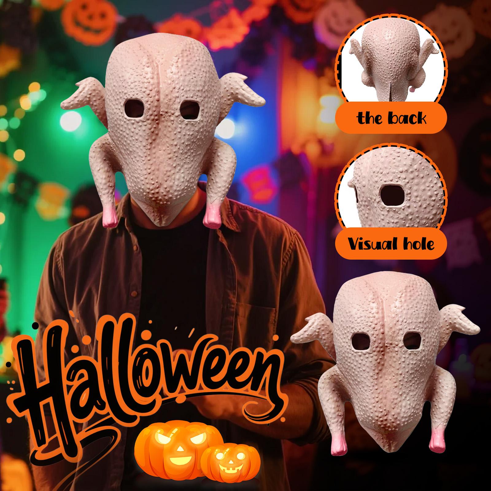 

Маски на Хэллоуин для взрослых Маска курицы животного из латекса на голову Хэллоуин Преувеличенные нос и губы Реквизит для розыгрышей One Size