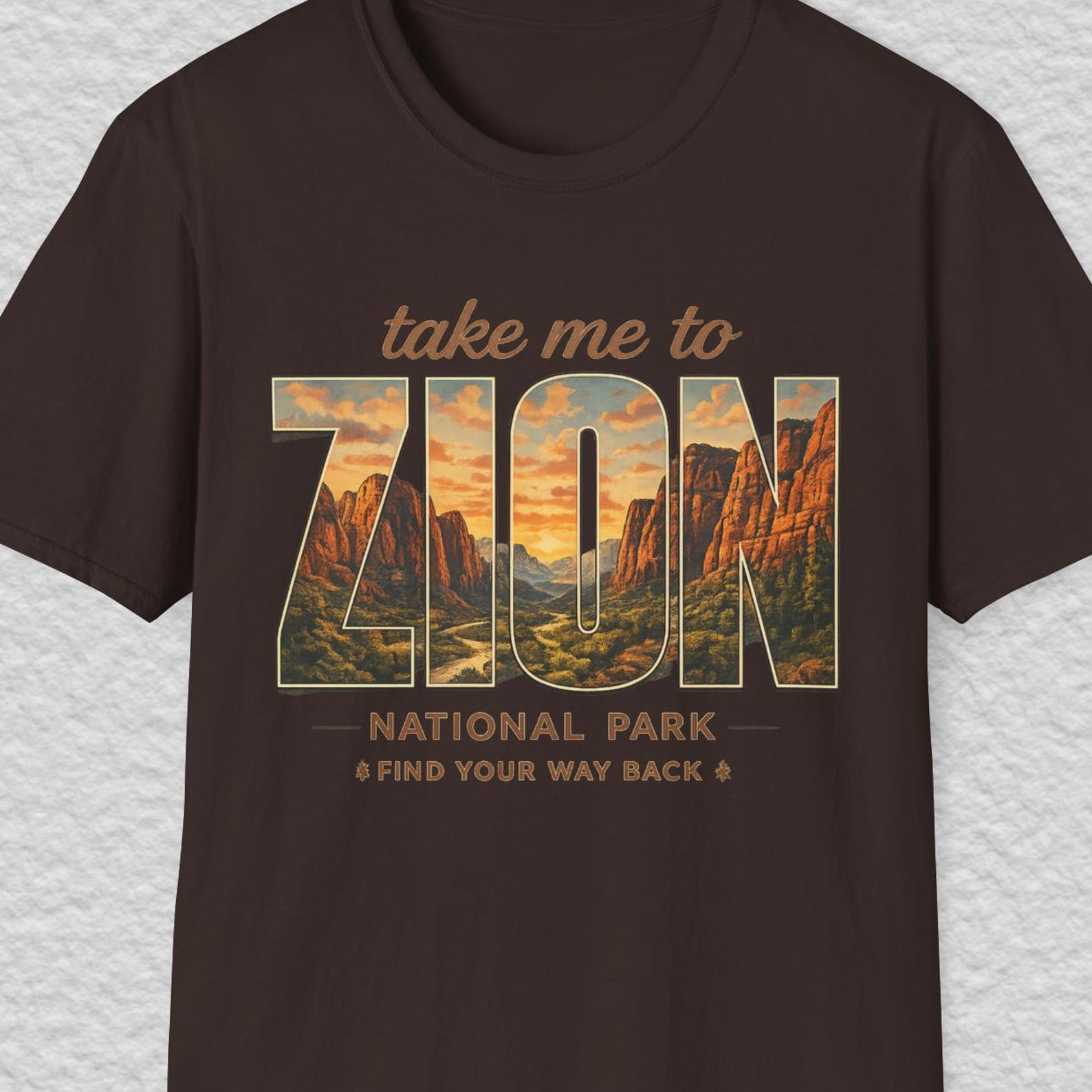 Zion National Park Shirt,Utah Travel Tee,Desert Canyon Nature Shirt,National Park Vacation Tee,Hiking Adventure Shirt,Mountain Landscape Tee S
