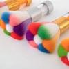 Nail Art Tools, Nail Cleaning Brush, Dust Removal Brush, Rhinestone Glitter Brush, Petal-Shaped Brush, Makeup Brush, Rainbow Multicolor Brush