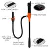 Handheld Electric Fuel Transfer Pump Liquid Transfer Pump Battery Operated for Gas Oil Liquid Water for Car Boat Marine Out