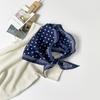 Leopard Print Silk Scarf Cotton Silk Scarf Triangle Scarf With Shirt Tie Neck Scarf High-End Shawl Triangle Scarf Belt Women