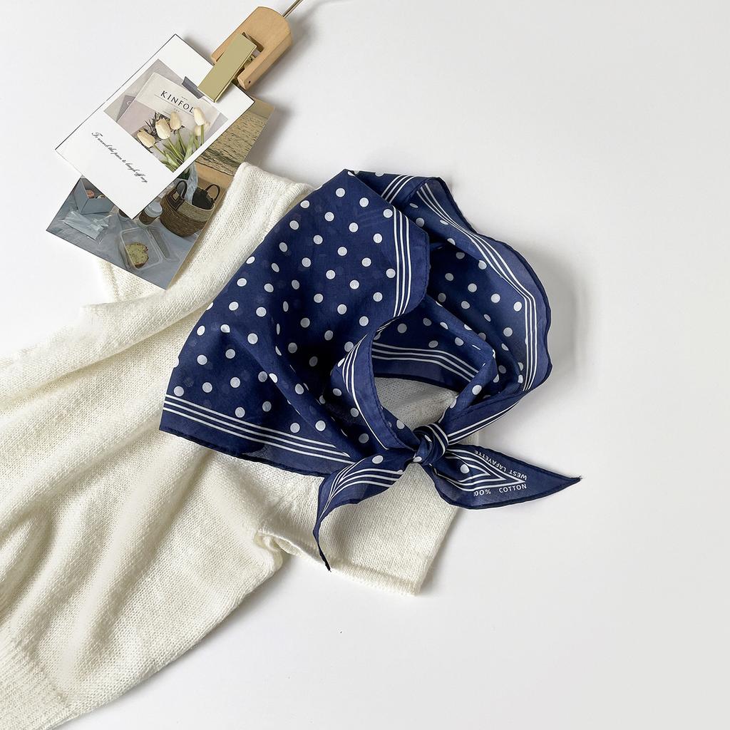 Leopard Print Silk Scarf Cotton Silk Scarf Triangle Scarf With Shirt Tie Neck Scarf High-End Shawl Triangle Scarf Belt Women