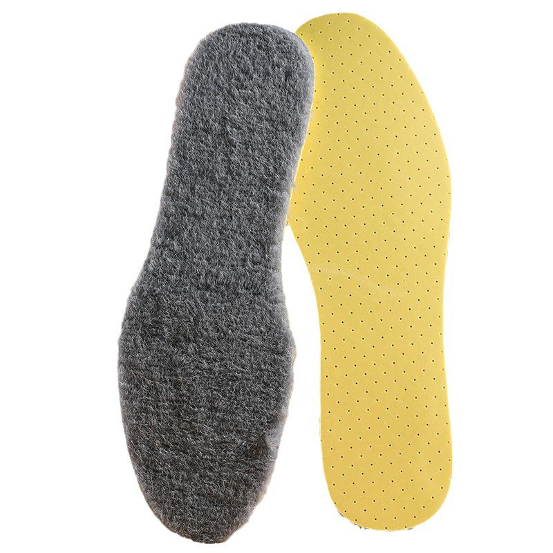 Breathable Anti-Odor Latex Wool Insoles: Soft, Thick, Sweat-Absorbent Fleece for Winter Comfort