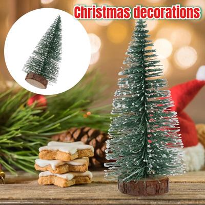 Artificial Christmas Trees Mini Christmas Cedar Trees DIY Model Toy Craft Desktop Decoration New Year Ornaments