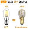 Ampoule LED T22 E14 3W Blanc Chaud 2700K Pour Frigo, 250LM, AC 230V, Équivalent À Halogène E14 25W, E14 Petite Filament Retro LED
