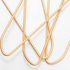 EECCKAYI Aluminum Clothes Hangers, Matte Gold, Elegant and Simple Design, Space-Saving, Rust-Resistant, Ultra-Lightweight, Durable, Unisex, 20-Piece S