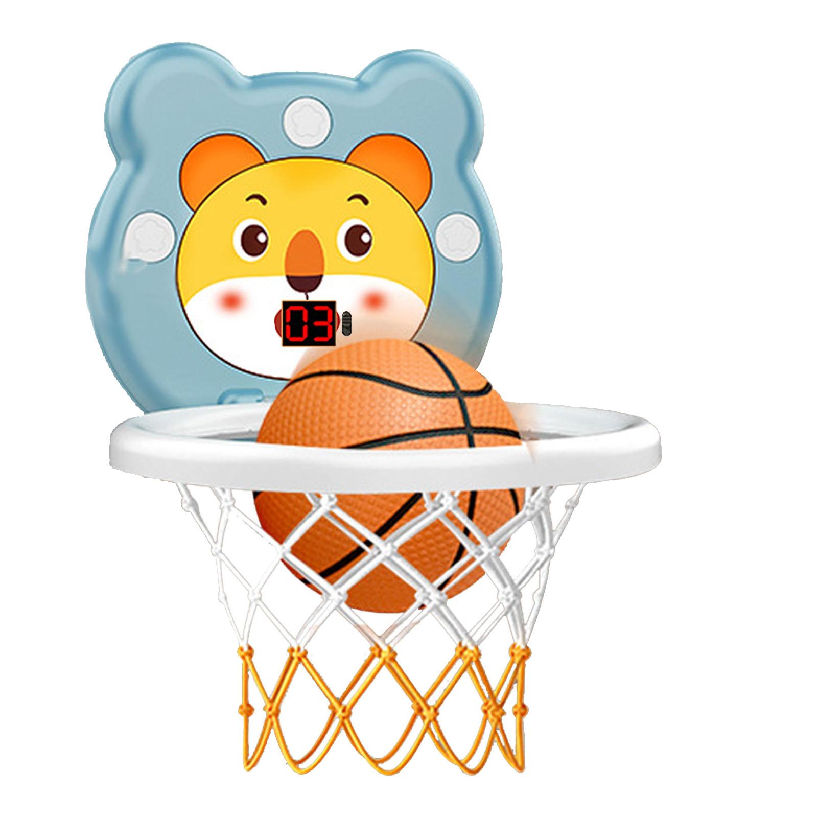 

Мини-набор баскетбольного кольца с присоской, без перфорации, инфракрасная индукция, складное детское баскетбольное кольцо с мячом, синий