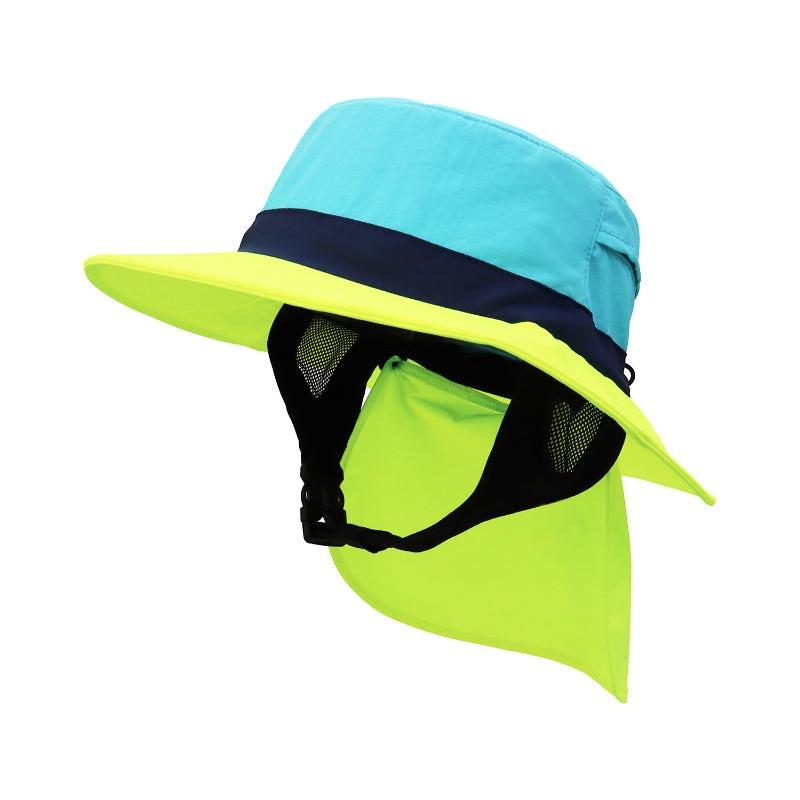 Surfing hat shade quick-drying fisherman hat children's big-brimmed mountaineering hat summer sun protection hat outdoor cycling male tide