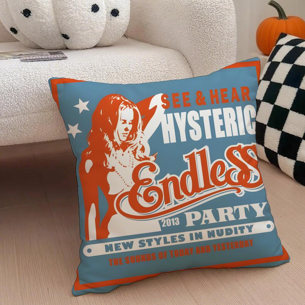 Apanese Fashion Brand H-Hysteric Glamour Cushion Cover Throw Pillow Cover Hidden Button Durable Polyester Chair Cushion