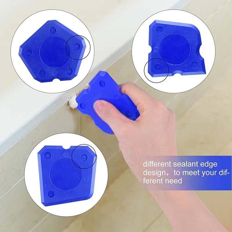 TPR Caulking Tool Kit Joint Sealant Spreader Spatula Scraper for Tile Window Grout Edge Removal Kitchen Construction Tools