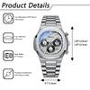 Stylish Waterproof Watch with Small Analog Luminous Stainless Steel Quartz Fashion Accessory Perfect for or As a Boyfriend Gift Men's Seconds