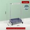 Stainless Steel Movable Mop & Tool Storage Rack