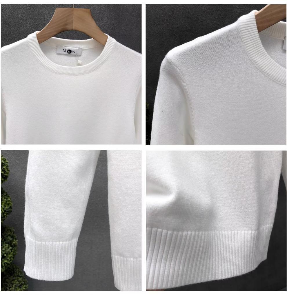 Men's Slim Fit Round Neck Warm Knitwear Pullover for Autumn and Winter