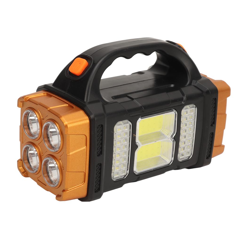 Portable Searchlight Outdoor Handheld Multi Function Solar Charging USB Flashlight for Camping