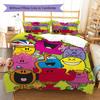 Herr. Herren Little Miss Muster Bettwäsche, Steppbett Set Bettbezug Kissenbezug Haus Geburtstag Geschenk (1 Bettbezug + 2 Kissenbezüge, ohne Füllung)