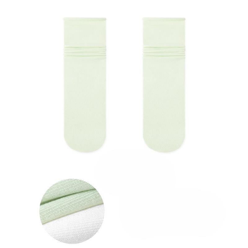 Ladies Spring and Summer Thin Month In The Tube Boneless Ice Ice Pile Socks