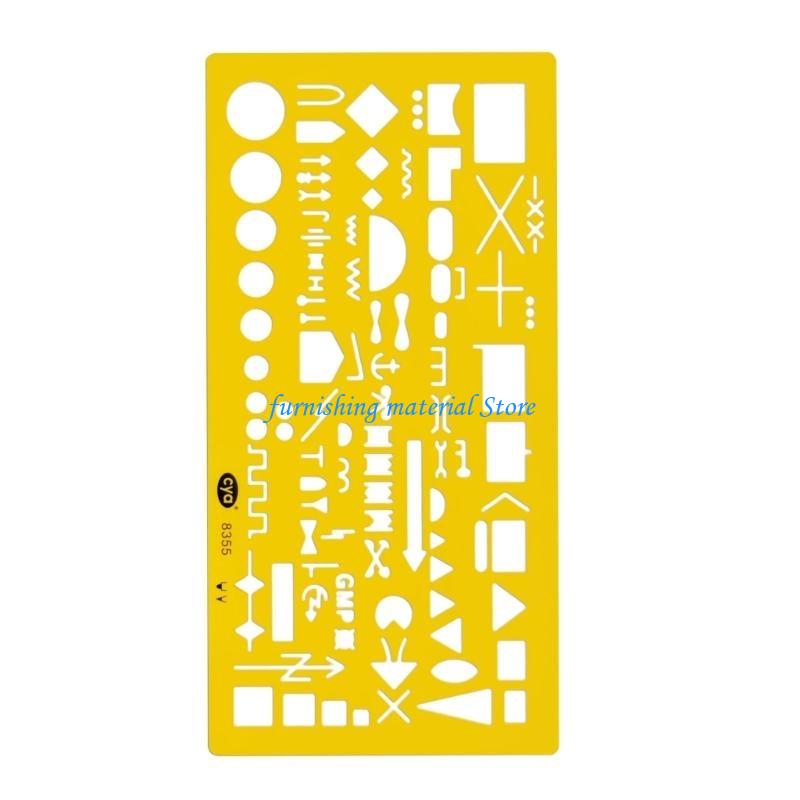 Y5GD Building Military Drawing Furniture Construction Architect Template Drafting ABS Graph Template Stencil
