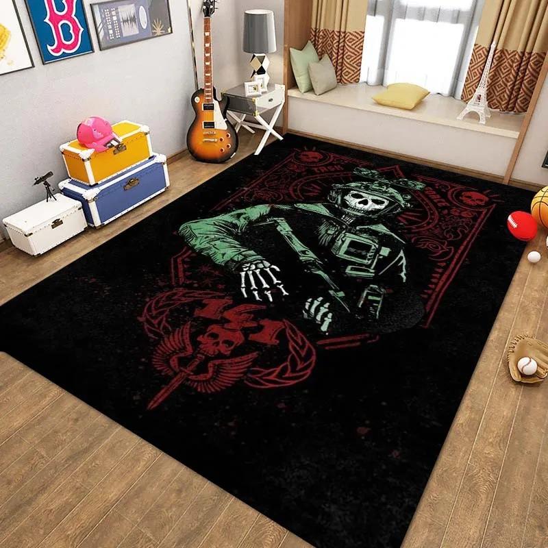Snooker Billiard Pattern Living Room Area Rug Mat Creative Doormat Carpet for Bedroom Home Decor Living Room Decoration Bedroom