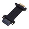 PCIe 4.0 X1 Extension Cable 180 Degrees  Full Speed Lossless Gen 4 GPU Graphics Card Extension Cable for M.2 WiFi