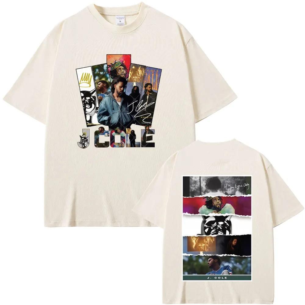 

Unisex Women Clothing Hip Hop Fashion Oversized Tshirts Rapper J Cole Music Cover Graphic T Shirt The Fall Off Album Print Tshirt S