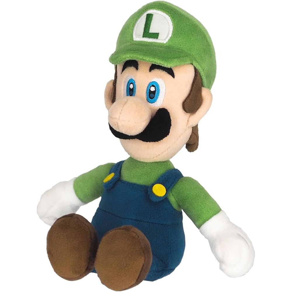San-ei Trading Super Mario All Star Collection Luigi Plush Toy 26cm