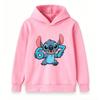 Kids Boys Girls Cute 67 Number Blue Alien Cartoon Print Pullover Hoodie Soft Casual Long Sleeve Hooded Sweatshirt For Daily Wear And School Activities