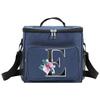 Insulated Lunch Bags Cooler Box Thermal Organizer Handbag for Student Waterproof Camping Storage Boxes Whitemarble Pattern