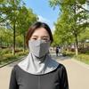 Integrated Shawl Ice Silk Face Mask Lightweight Design Sun-shading Mask  Fishing