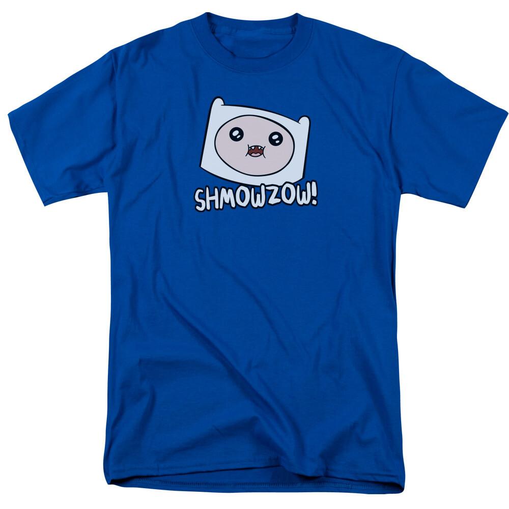 Adventure Time SHMOWZOW T Shirt Mens Licensed Cartoon Merchandise Finn Royal S