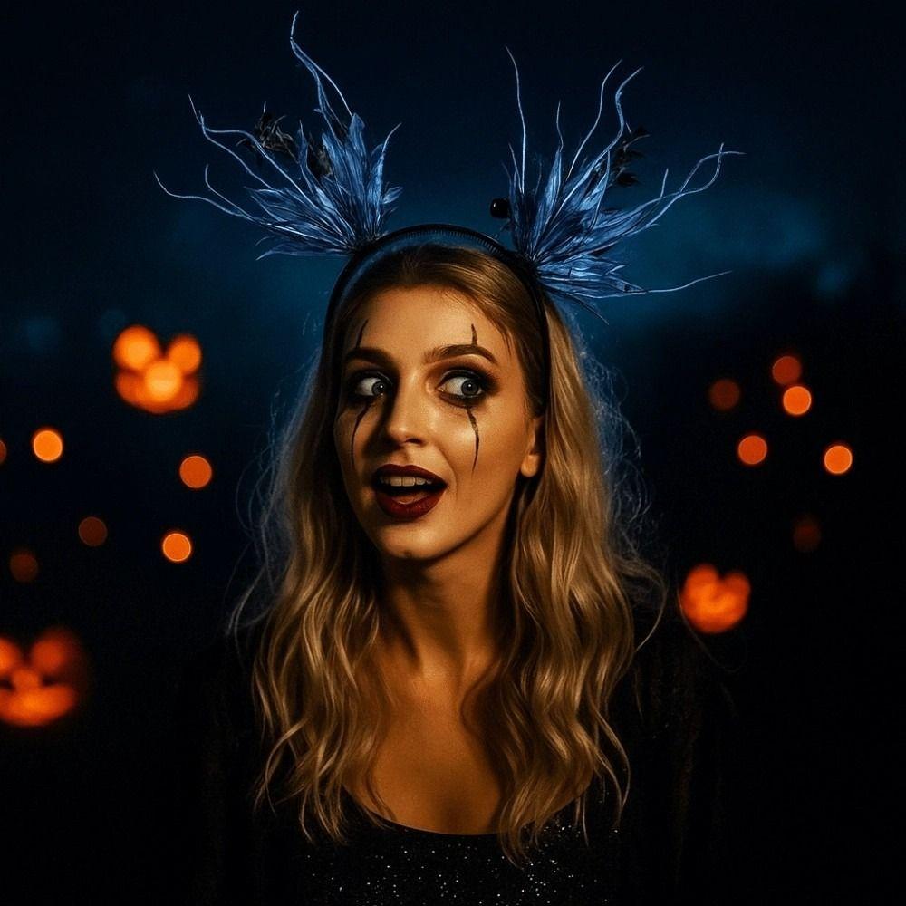 Funny Halloween Hair Hoop Dark Butterfly Festival Hair Accessories Party