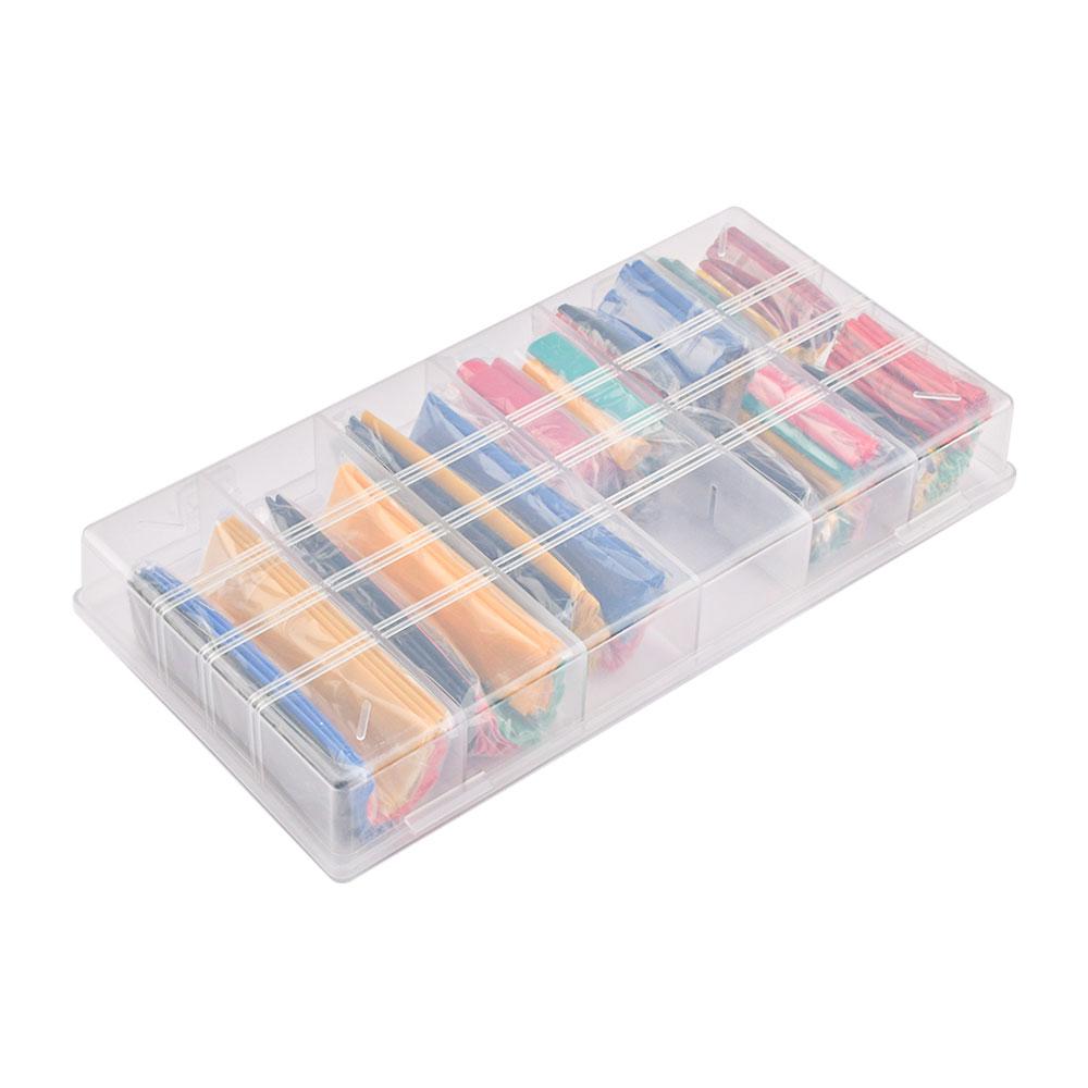 

Термоусадочна трубка 328 шт. Різноманітні поліолефінові термоусадочні трубки, трубки, дроти, кабелі, ізоляційні гільзи, обгортання дроту, набір з 2 штук у коробці:1