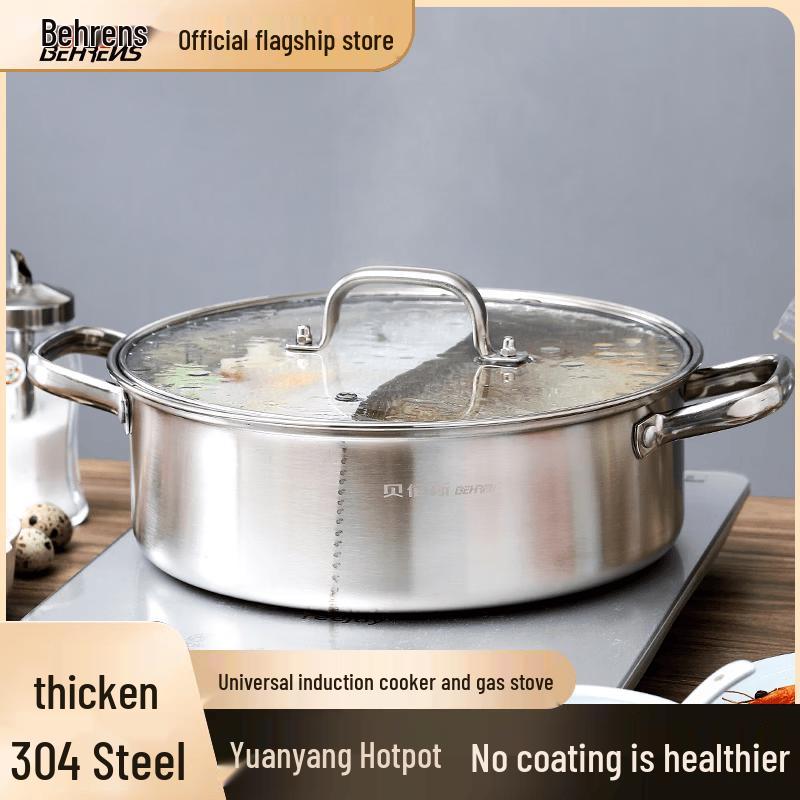 

Berlinger Haus Munich 28cm 304 Stainless Steel Divided Hot Pot