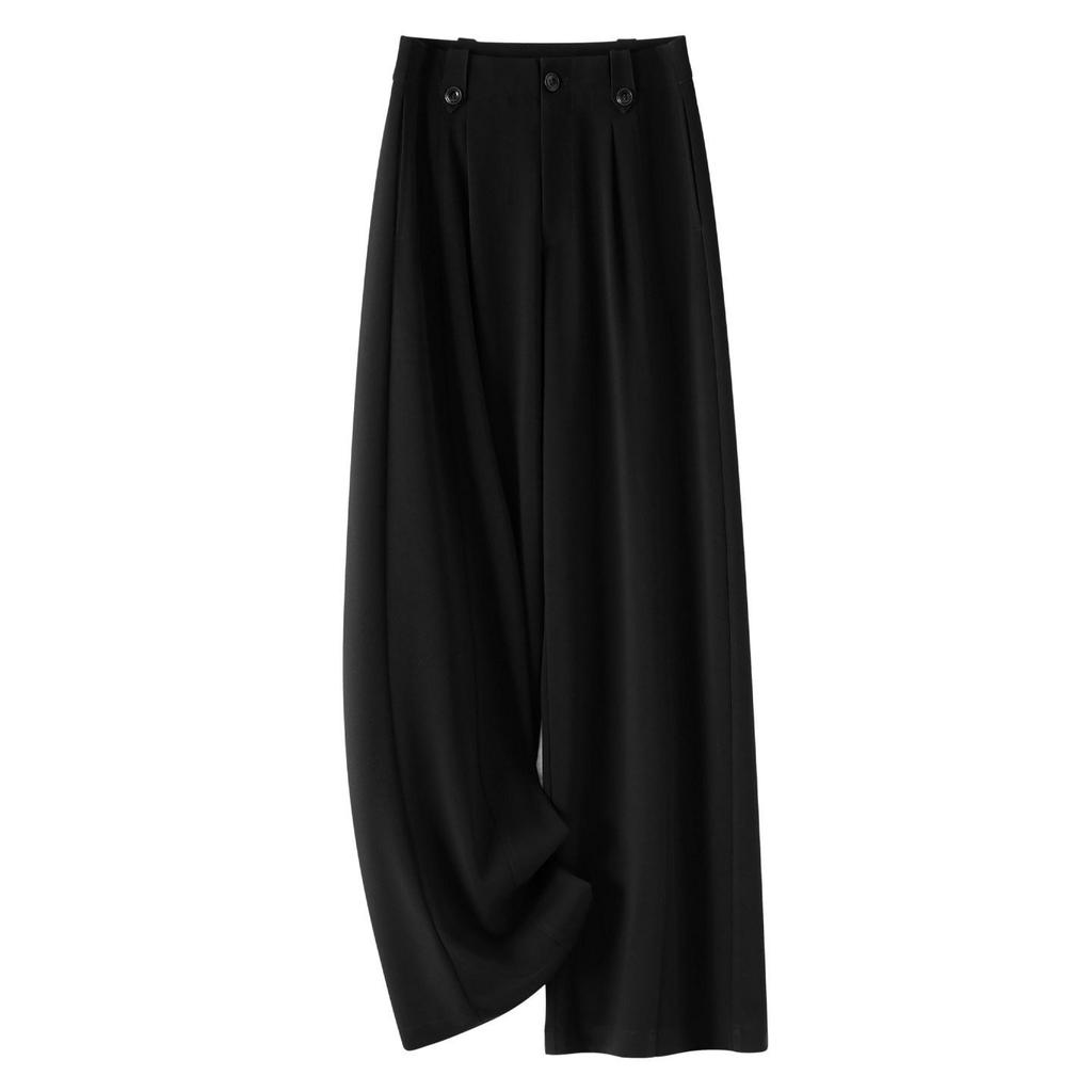 Women's Coffee-Colored High-Waist Straight-Leg Pants: Slimming, Petite Fit, Wide-Leg, Perfect for Spring/Summer 2026.