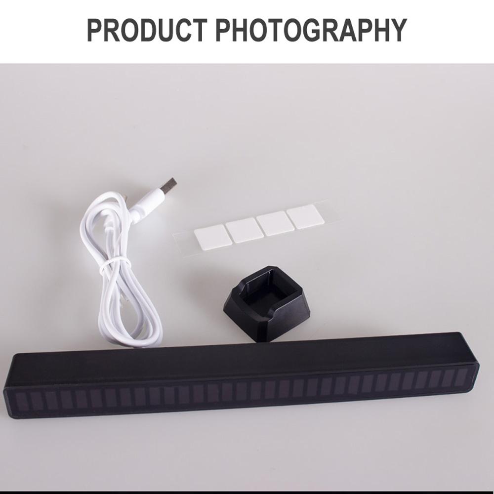 RGB Music Sound Control LED Light App Control Pickup Voice Activated Rhythm Lights Color Ambient LED Light Bar Ambient Light NEW