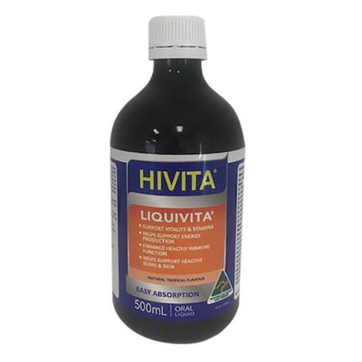 Hivita Liquivita (Flüssiges Multi) Tropischer Geschmack Flüssigkeit zum Einnehmen 500ml