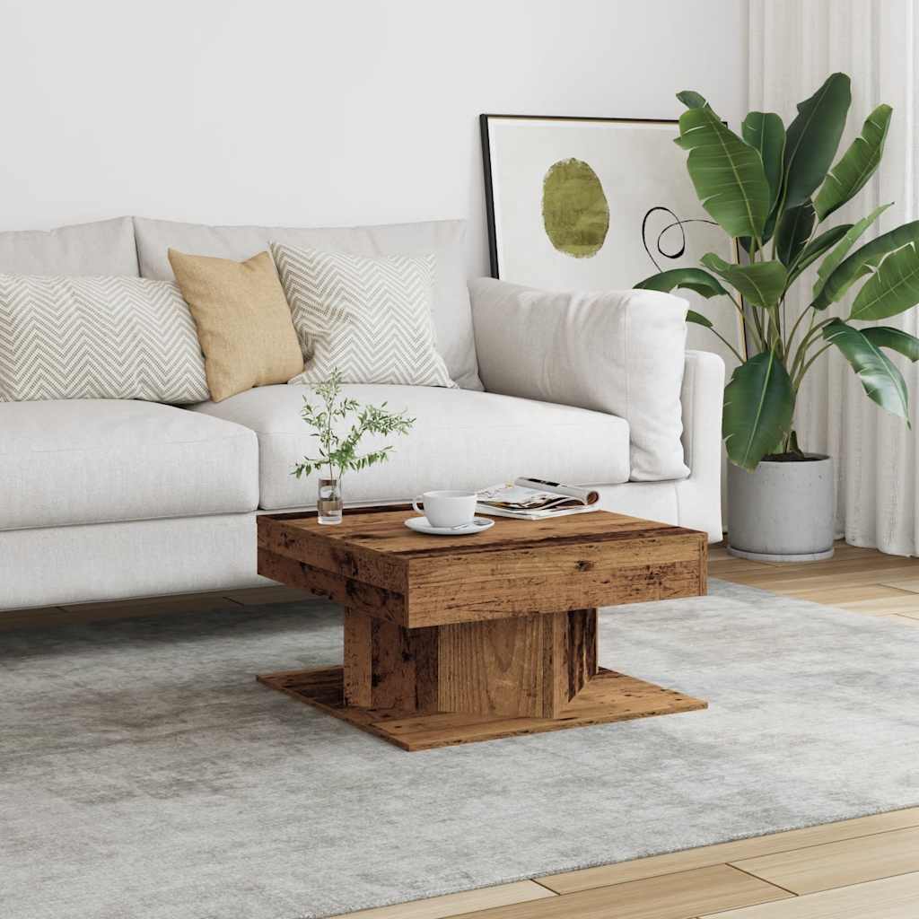 Vidaxl Couchtisch, Altes Holz, 55x55x30 cm