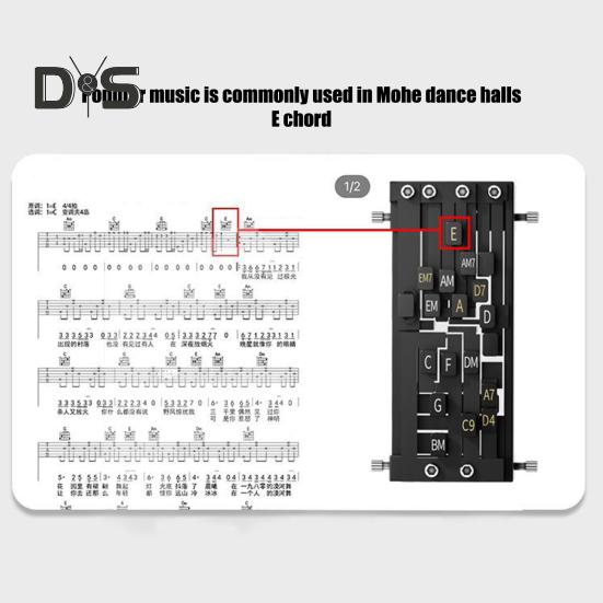 Guitar Aid Chords Trainer Guitar Assisted Tool Learning System for Beginners Adults And Teens Guitar Chord Accessory Practice Aid