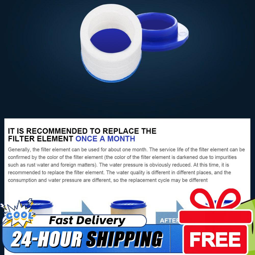 2-20PCS Faucet Water Clean Filter Purifier 360 Degree Rotating Splash Filters Faucet Adapter Water Saving for Household Kitchen