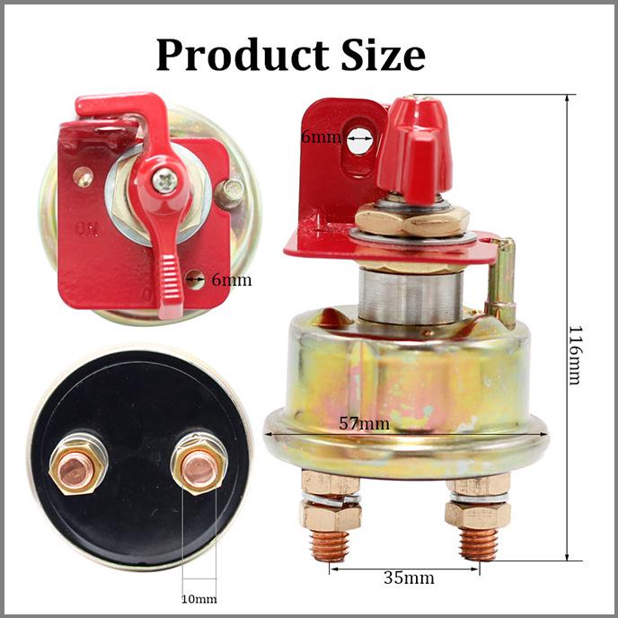 Engineering Vehicle Excavator Battery Power Cut-Off Switch Isolator
